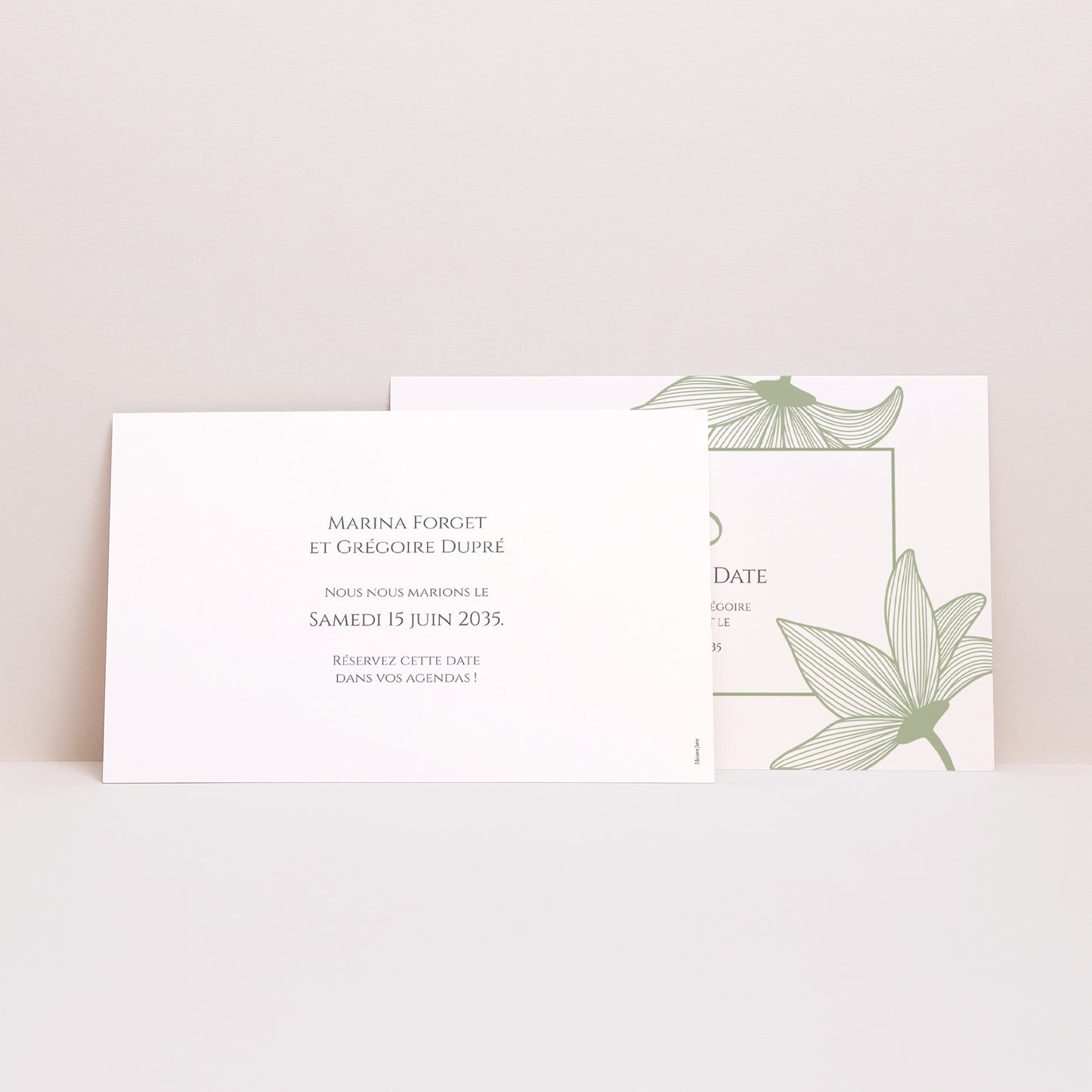 Save the date Mariage Paysage Fleurs d’Élégance photo N° 2