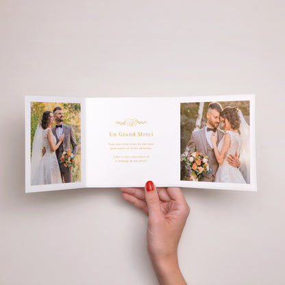 Remerciements Mariage Triptyque asymétrique Alliances d'Amour photo N° 2