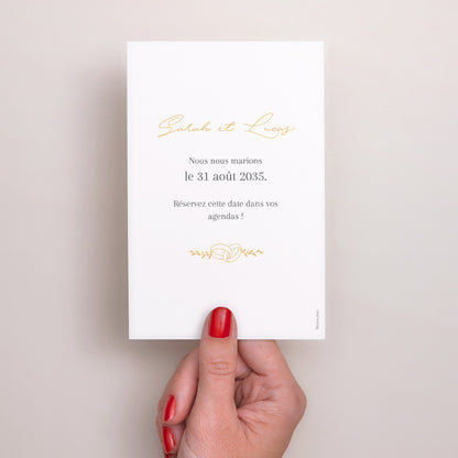 Save the date Mariage Portrait Alliances d'Amour II photo N° 3