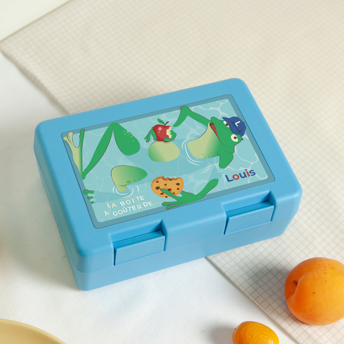 Boite goûter Bleue Cool frog box photo N° 2