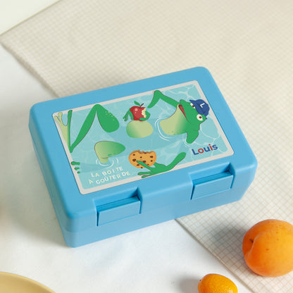 Boite goûter Bleue Cool frog box photo N° 2