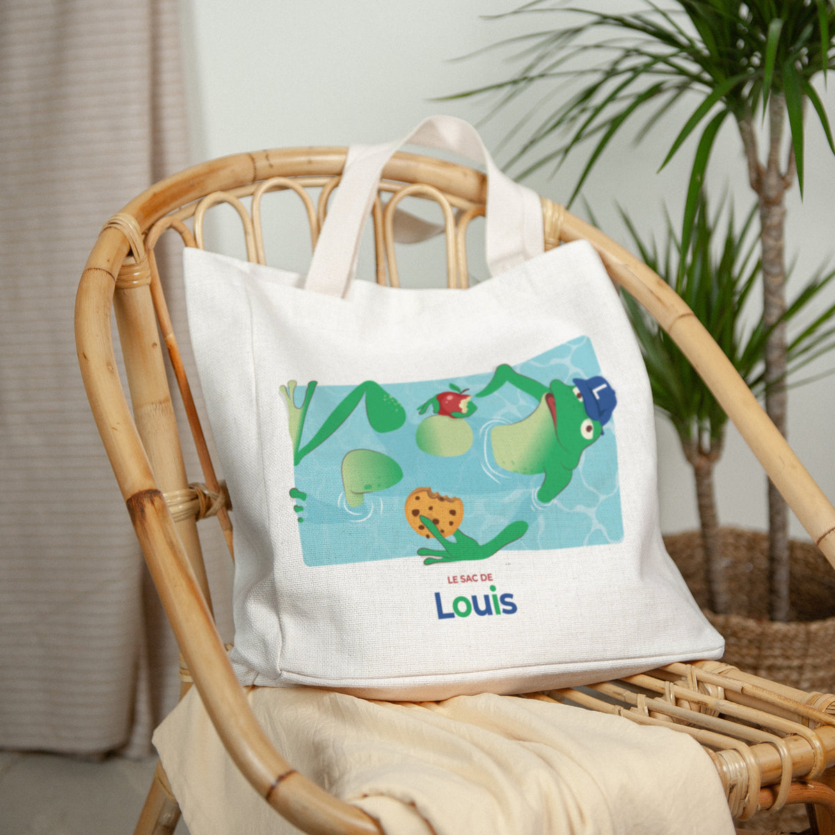 Tote bag Anse en toile Cool frog box photo N° 2