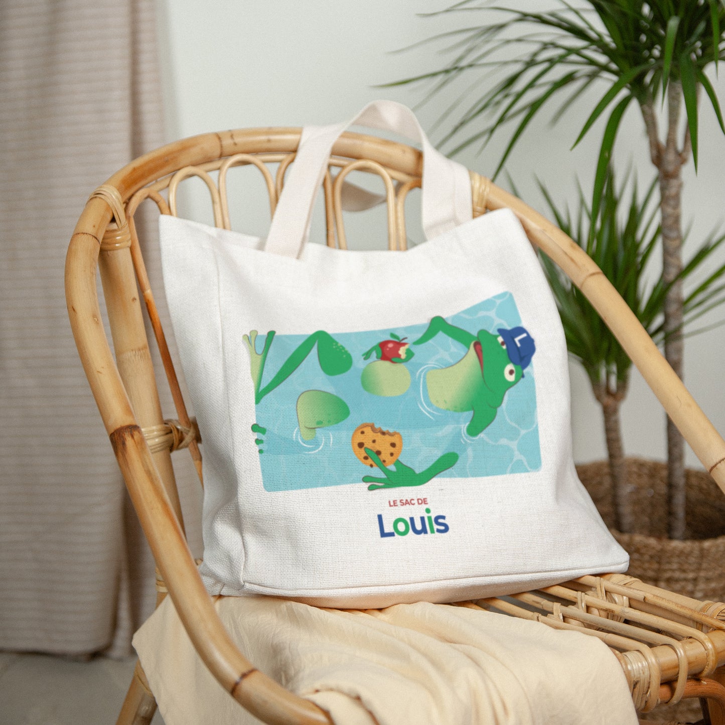 Tote bag Anse en toile Cool frog box photo N° 2