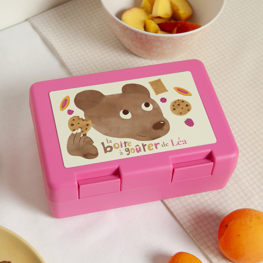 Boite goûter Rose Boite à ourson photo