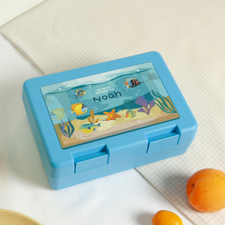 Boite goûter Bleue Mon aquarium