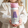 Gourde enfant Rose, 32 cl Colorful stripes pink photo N° 1