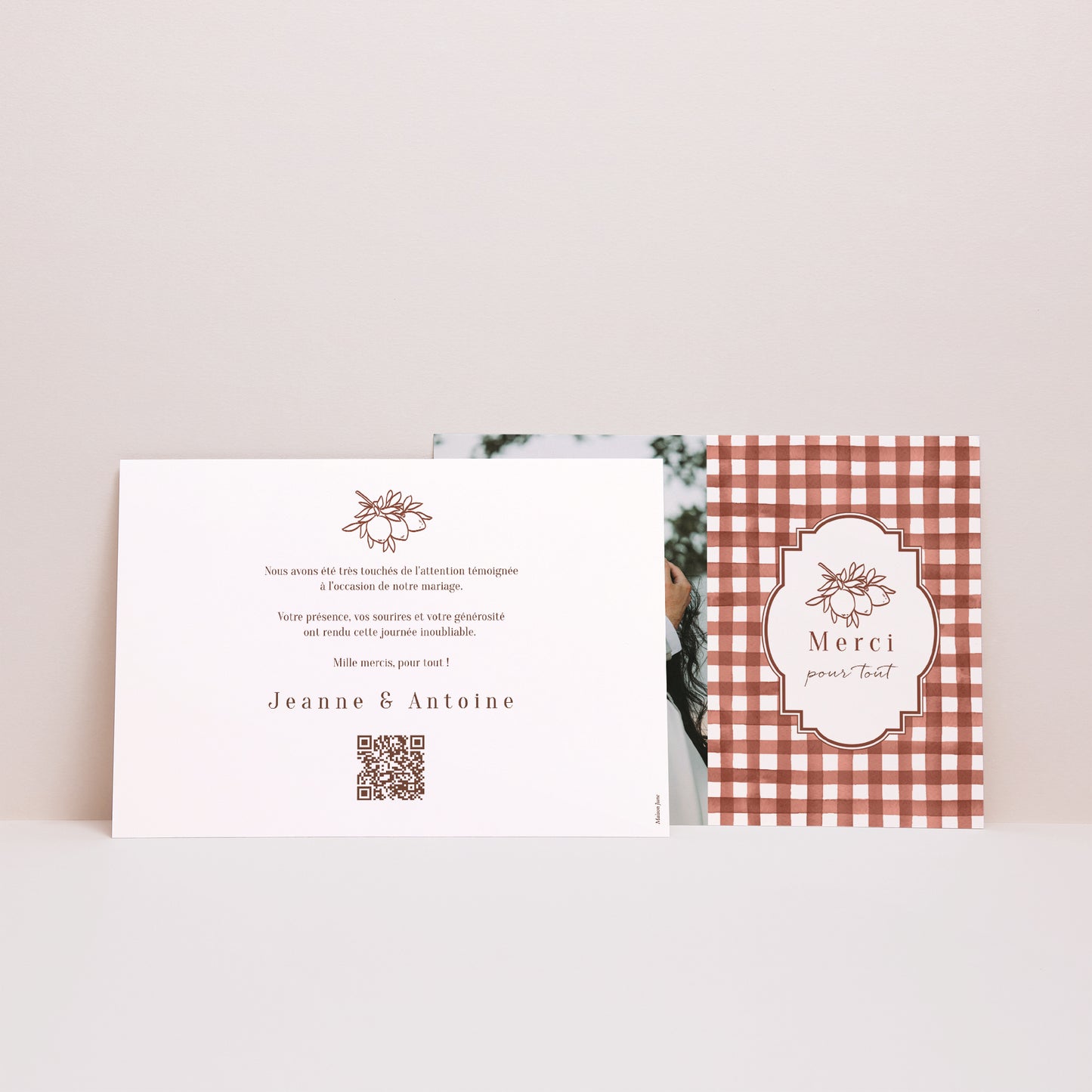 Remerciements Mariage Paysage Amour Bucolique photo N° 2