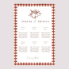 Plan de table Mariage Portrait 60 x 90 cm Amour Bucolique photo N° 2