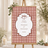 Panneau bienvenue Mariage Portrait 60 x 90 cm Amour Bucolique photo N° 1