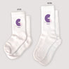 Chaussettes enfant Blanches Mon initiale d'amour rose II photo N° 1