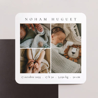 Faire-part naissance magnet