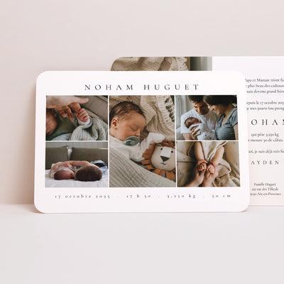 Faire-part naissance classique