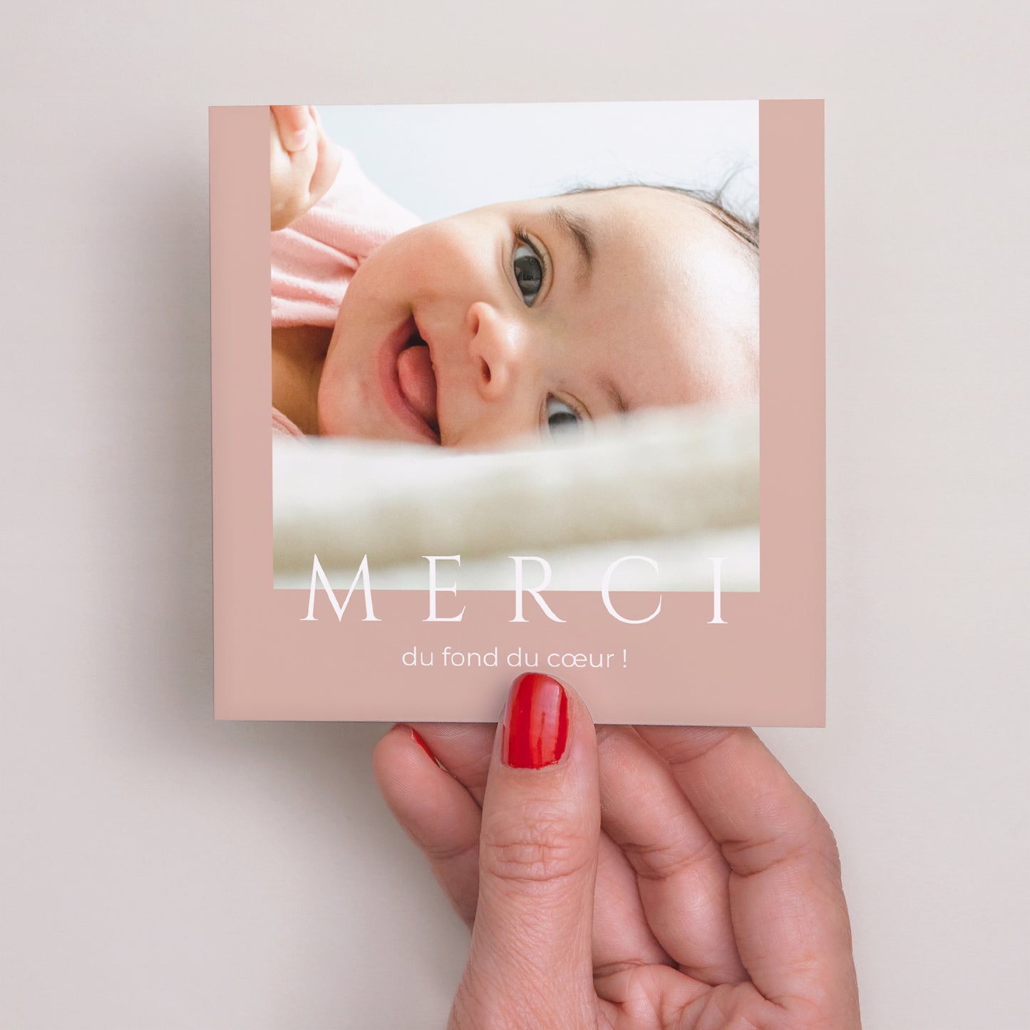 Remerciements Naissance Carré Objectif bonheur photo N° 2