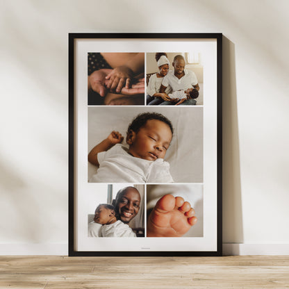 Affiche Naissance Portrait 60 x 90 cm Regards précieux photo N° 1