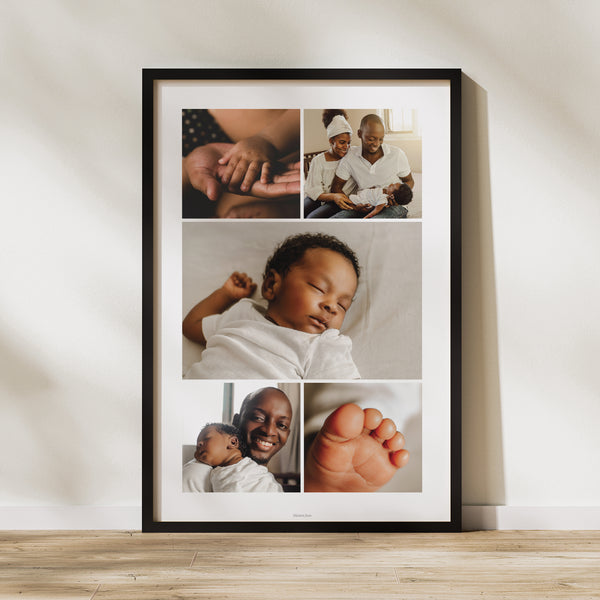 Affiche Naissance Portrait 60 x 90 cm Regards précieux photo