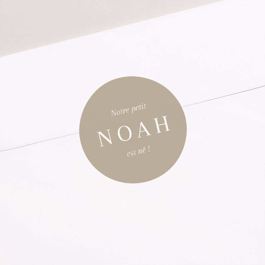 Sticker Naissance Rond Petits morceaux de nous photo