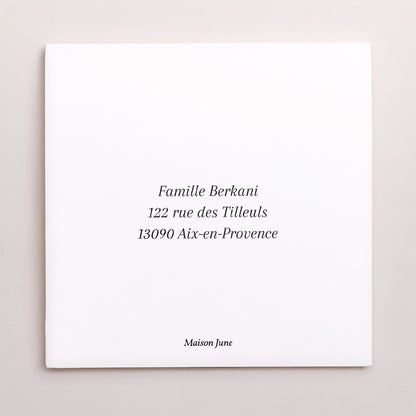 Remerciements Naissance Carré double volet demi-lune Sourires et câlins photo N° 3
