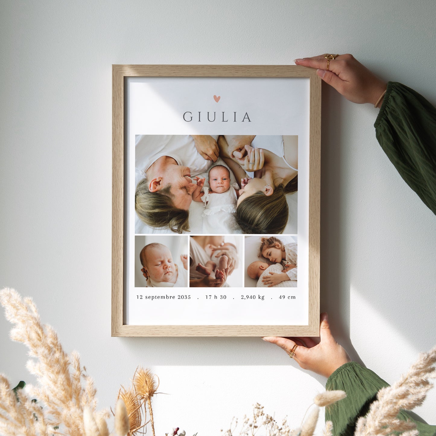 Affiche Naissance Portrait Souvenirs à chérir photo N° 2