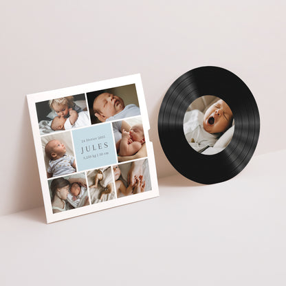 Faire-part Naissance Pochette disque Fragments de douceur II photo N° 1