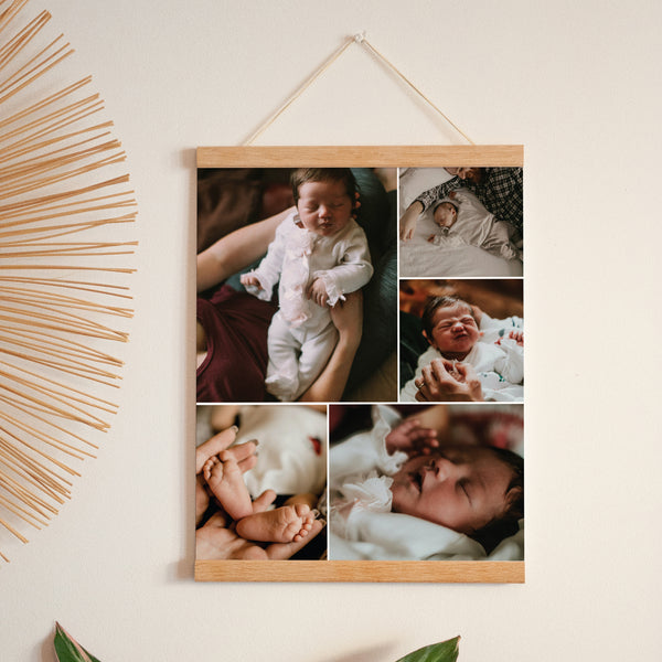 Affiche Naissance Portrait 30 x 40 cm Éclats de vie photo