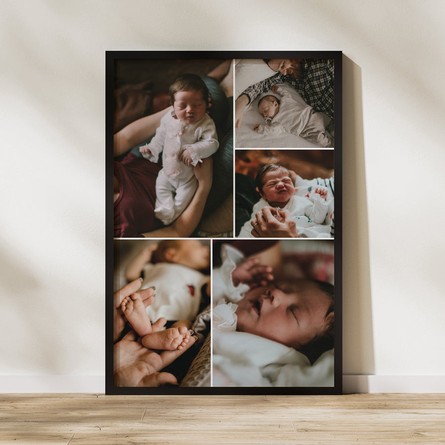 Affiche Naissance Portrait 60 x 90 cm Éclats de vie photo