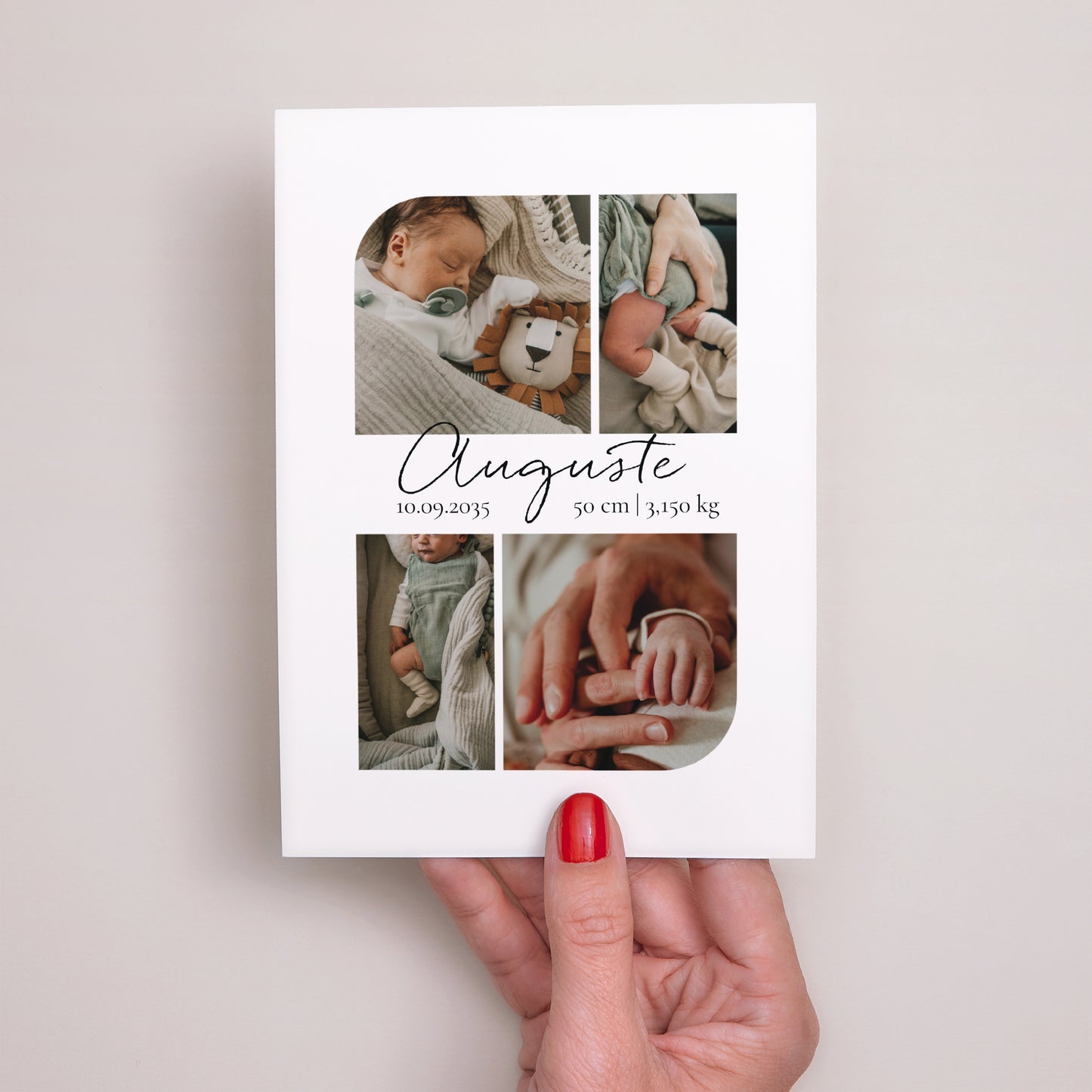 Faire-part Naissance Portrait Cliché d’amour photo N° 2