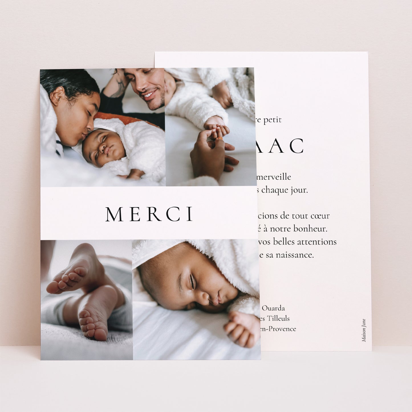 Remerciements Naissance Portrait Un rayon de vie photo N° 1