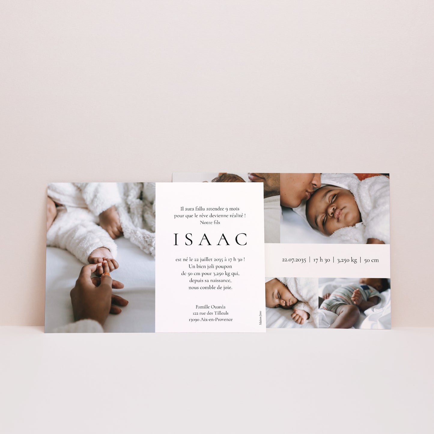 Faire-part Naissance Paysage Un rayon de vie photo N° 2