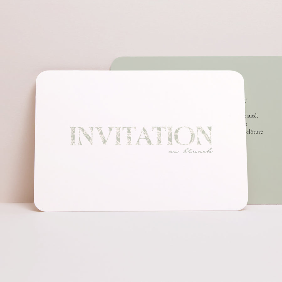 Invitations Mariage Paysage, bords arrondis Rêverie Romantique photo