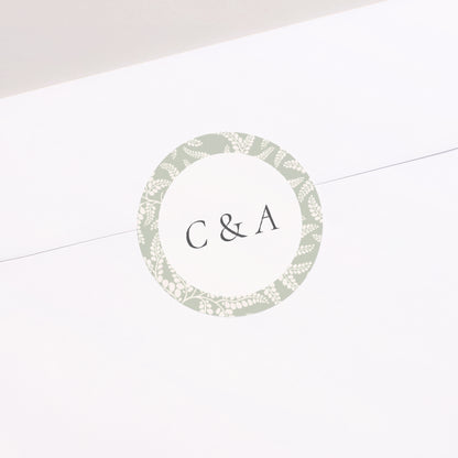 Sticker Mariage Rond Rêverie Romantique photo N° 1