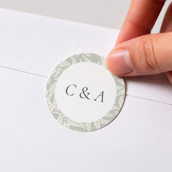 Sticker Mariage Rond Rêverie Romantique photo