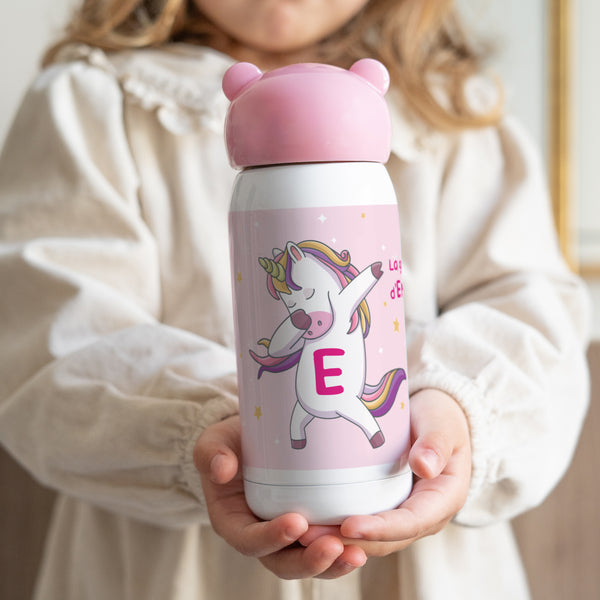 Gourde enfant Rose, 32 cl Soif de licorne photo