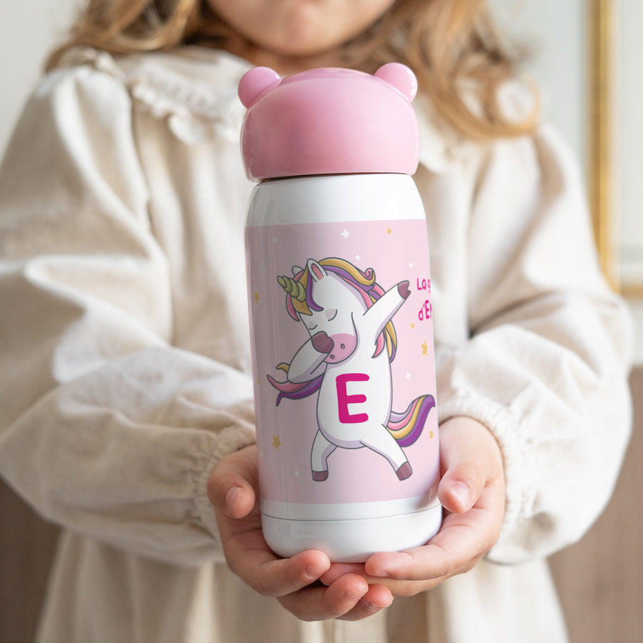 Gourde enfant Rose, 32 cl Soif de licorne photo