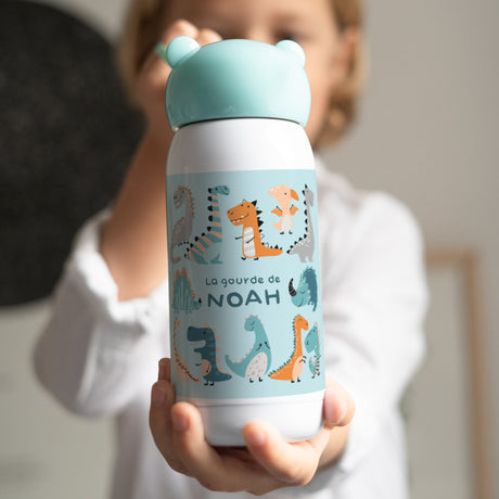Gourde enfant Bleue, 32 cl Soif d'aventures