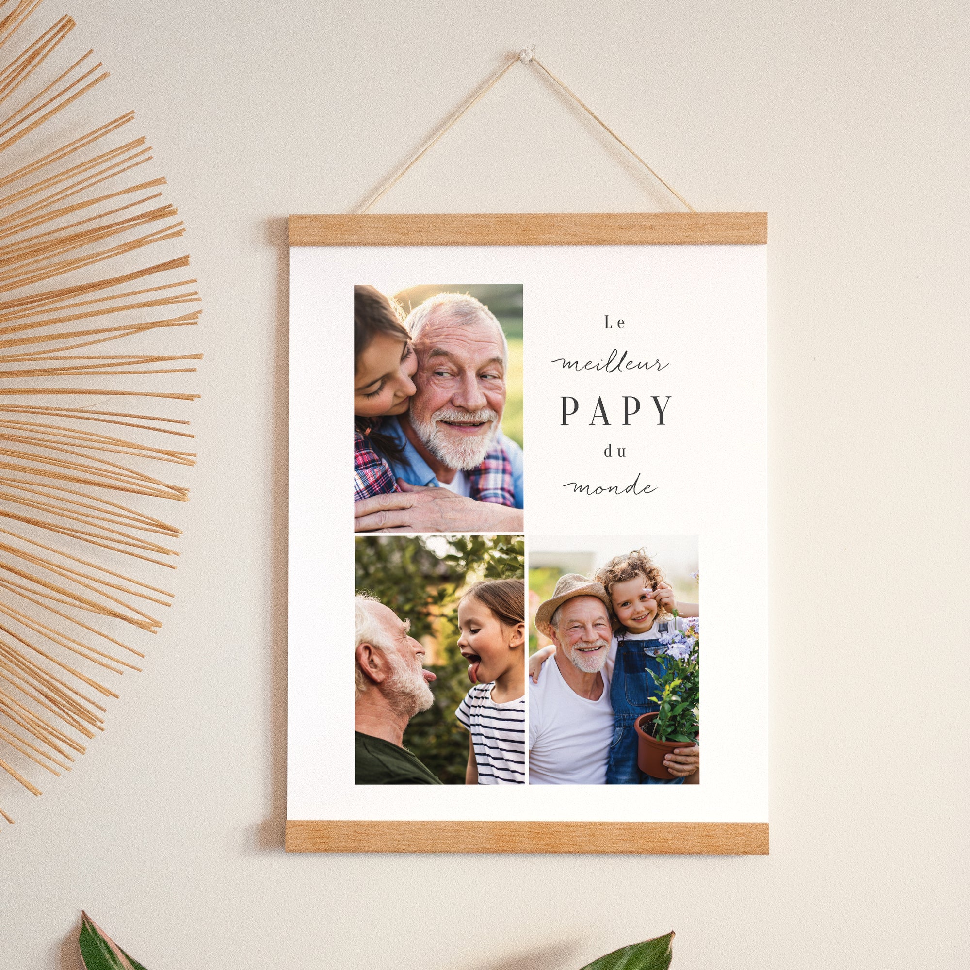Affiche Portrait 30 x 40 cm Le meilleur papy du monde photo N° 1