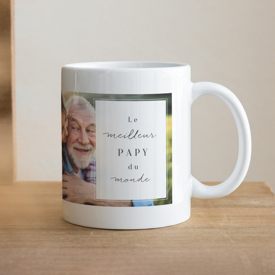 Mug Blanc Le meilleur papy du monde photo