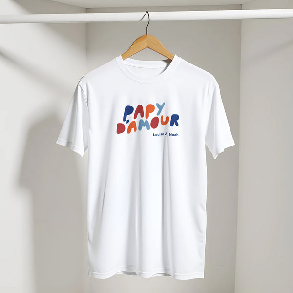 Tshirt Recto Blanc Love colors II photo
