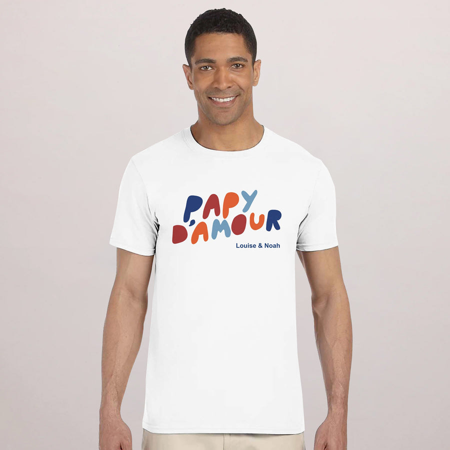 Tshirt Recto Blanc love colors II photo