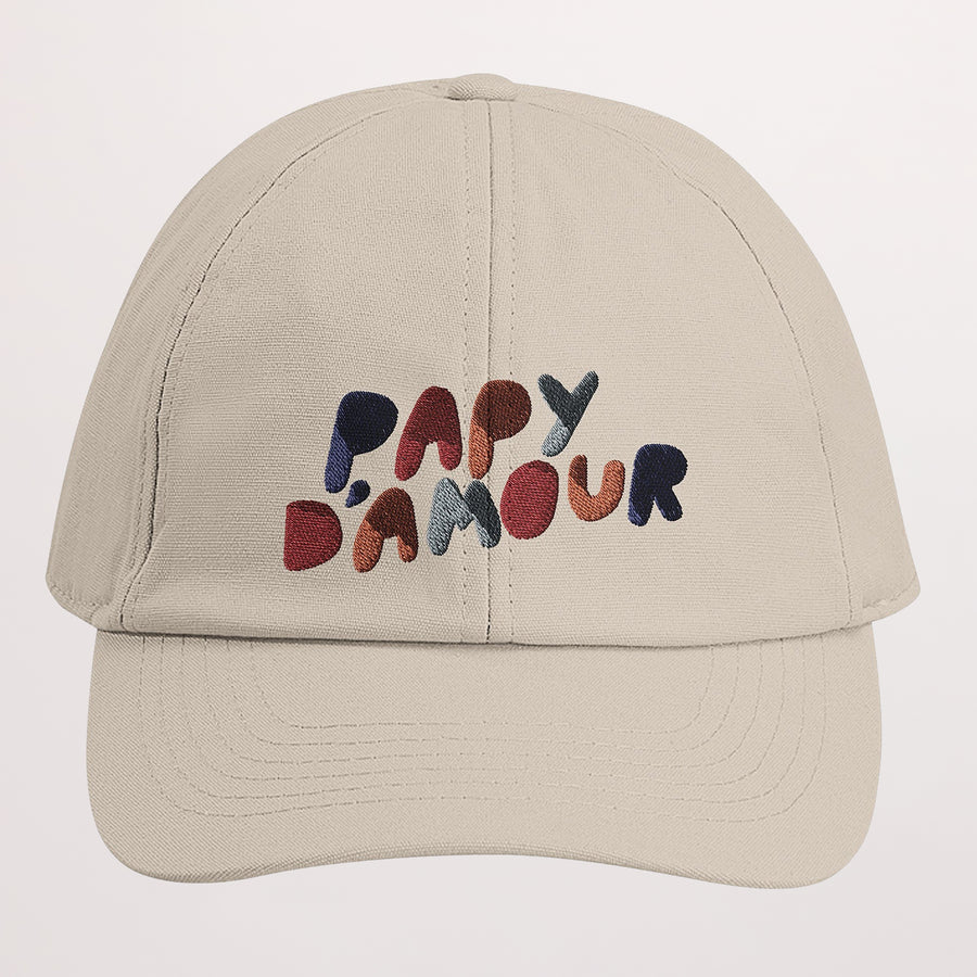 Casquette Brodée Beige love colors II photo