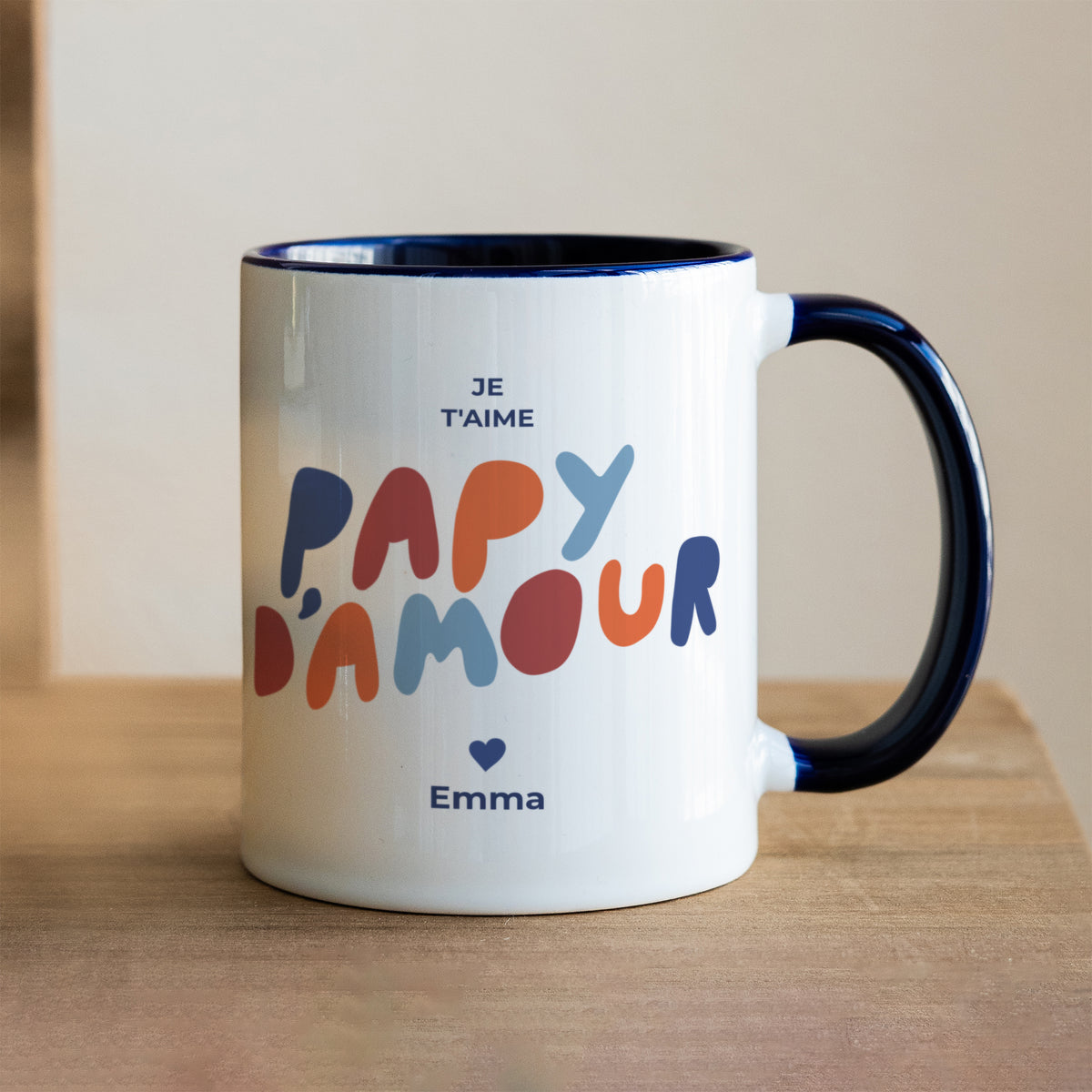 Mug Bleu Love colors II photo N° 1