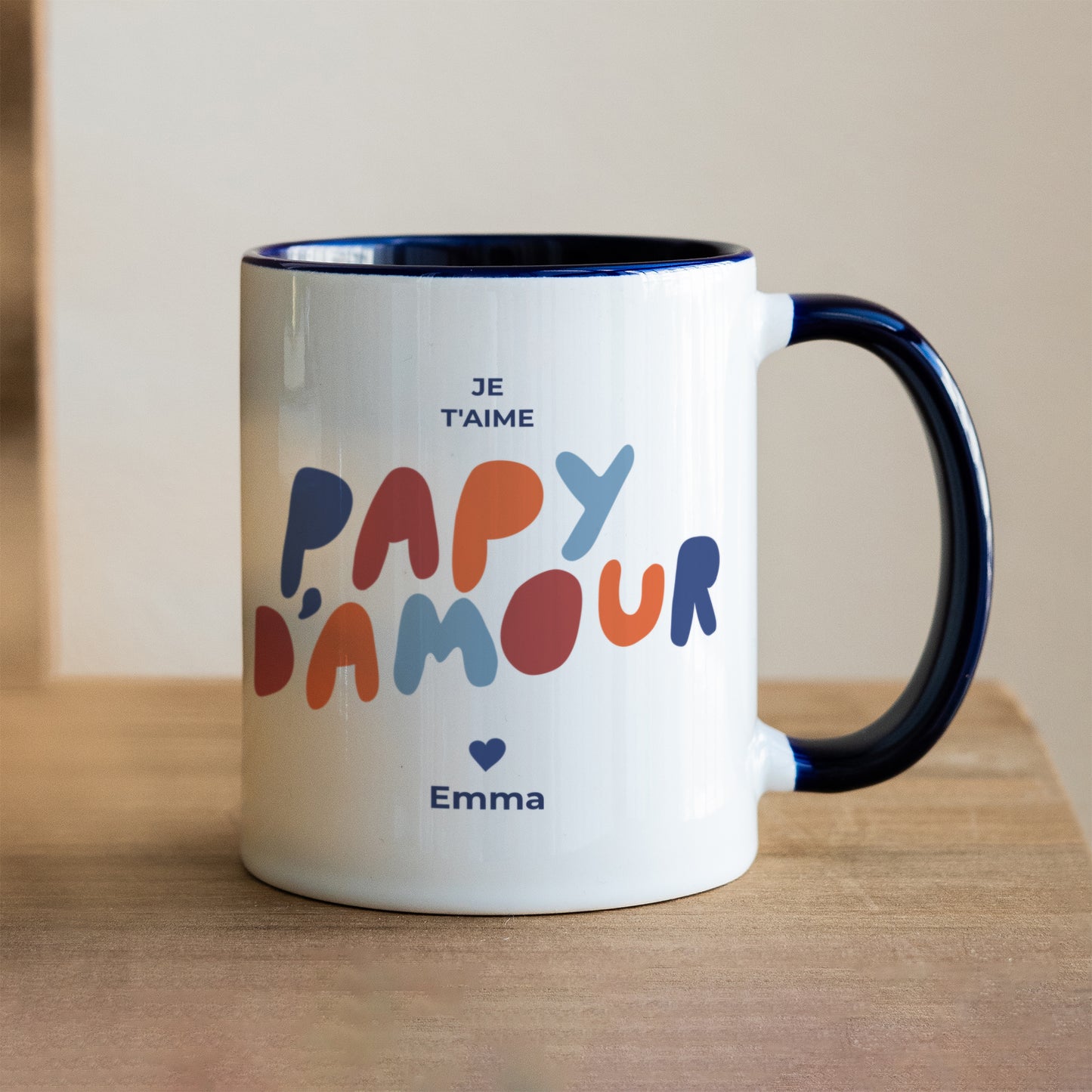 Mug Bleu love colors II photo N° 1