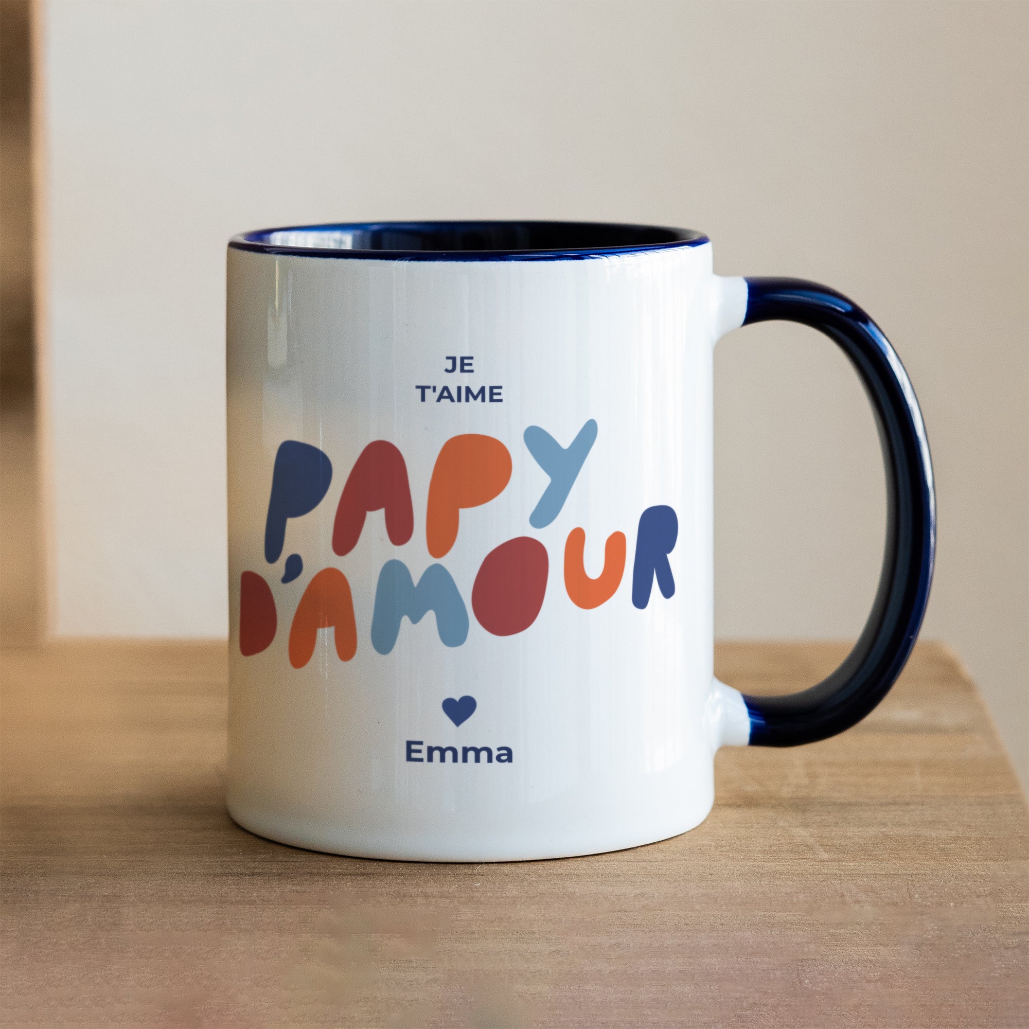 Mug Bleu Love colors II photo N° 1