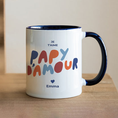 Mug Bleu love colors II photo N° 1