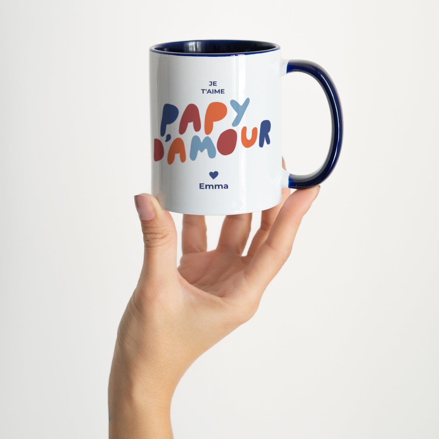 Mug Bleu love colors II photo N° 2