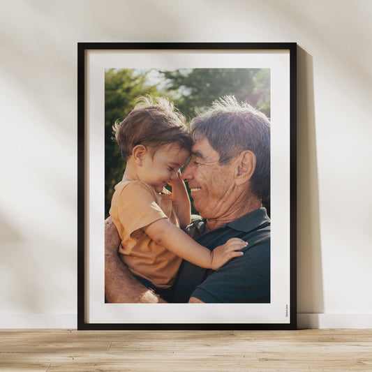 Affiche Portrait 30 x 40 cm Fête des grands-pères photo