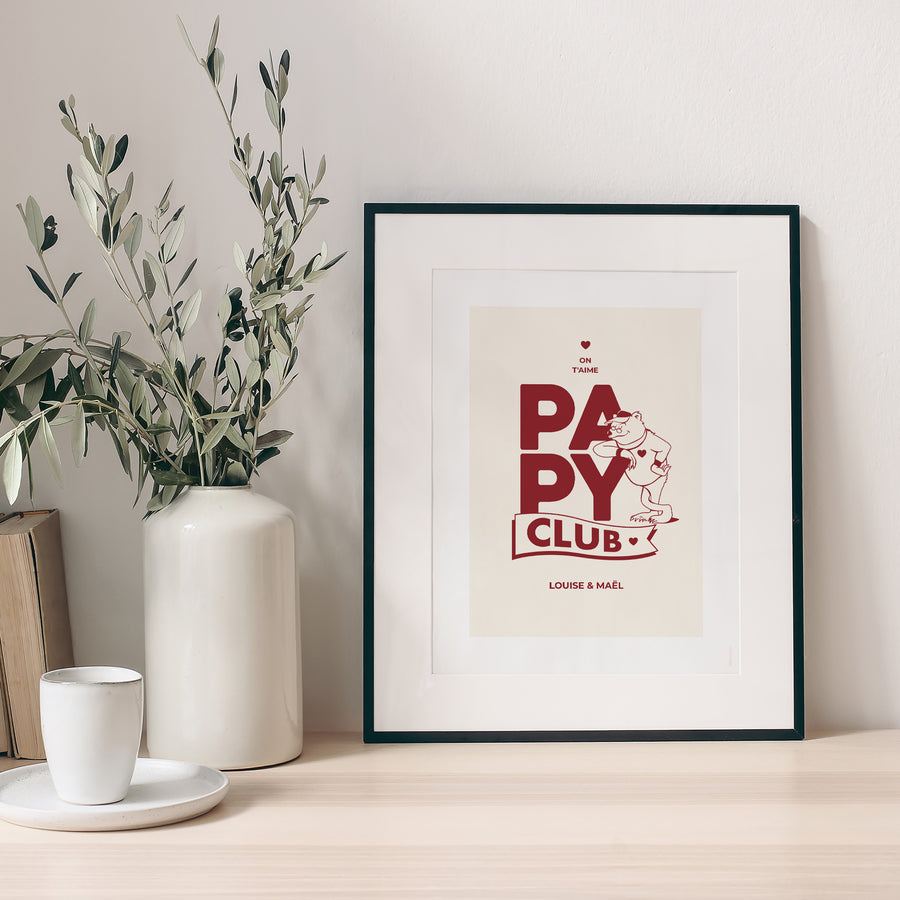 Affiche Portrait Grandad Bear Club photo