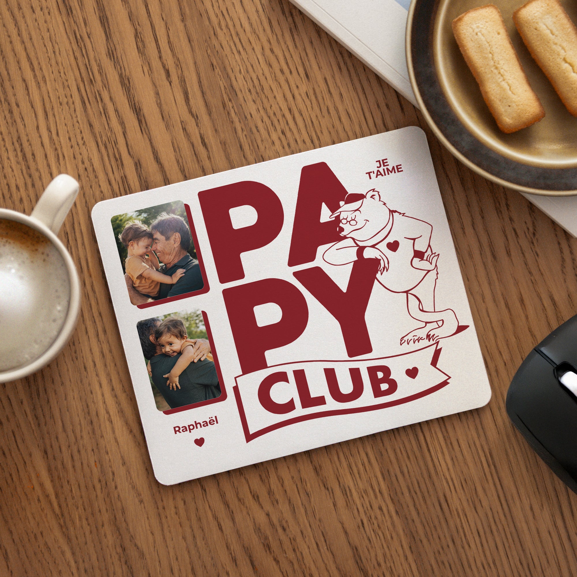 Tapis de souris Rectangle Grandad Bear Club photo N° 1