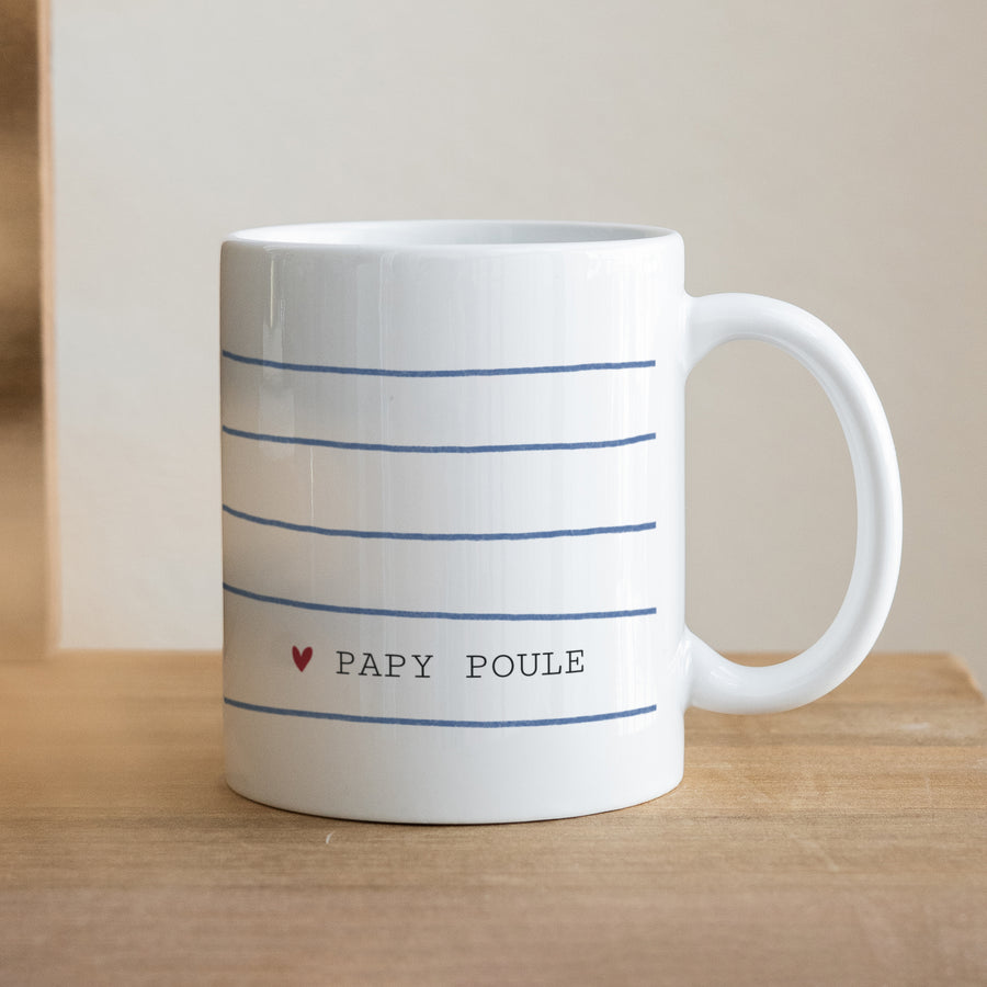Mug Blanc Papy poule photo