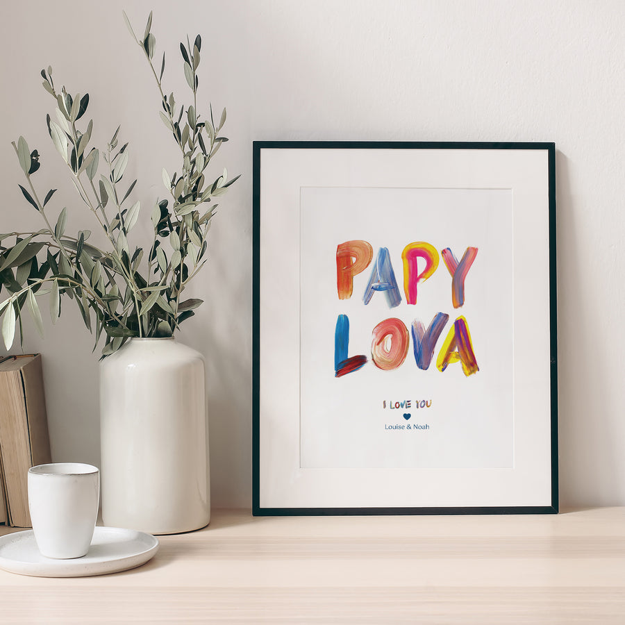 Affiche Portrait PAPY LOVA COLORS photo