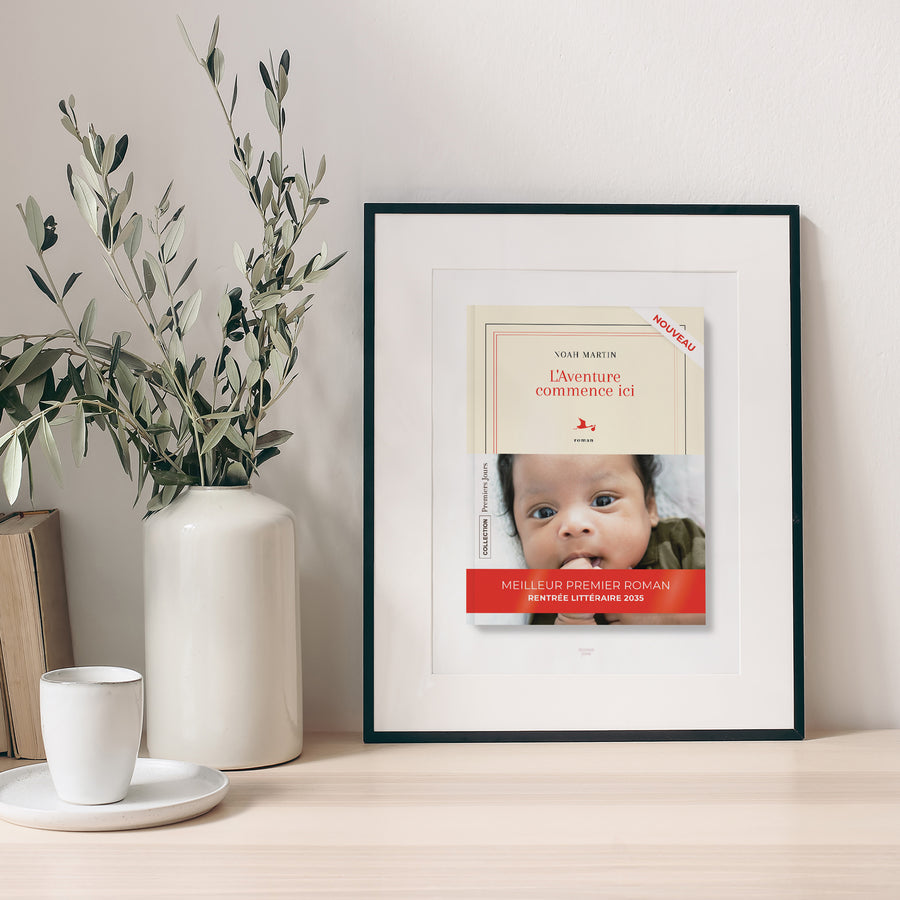 Affiche Naissance Portrait Premier roman photo